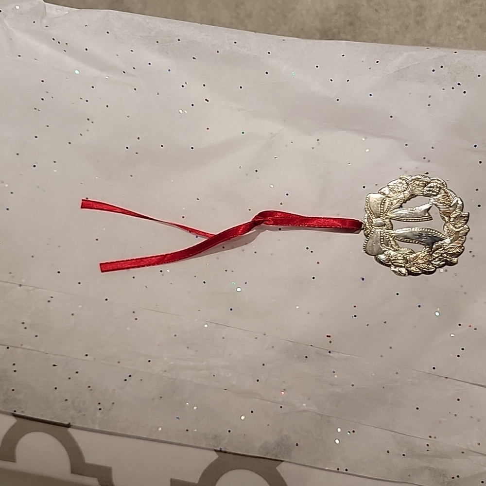 Rare Tiffany & Co Wreath ornament 1996